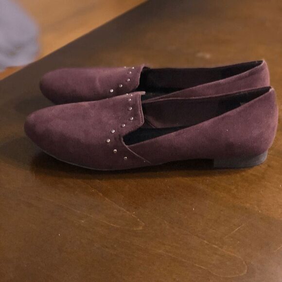 Faux Suede flats shoes size 7.5 - Picture 4 of 8